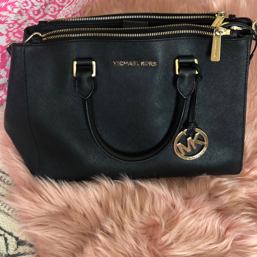 Michael Kors Black & Gold purse
